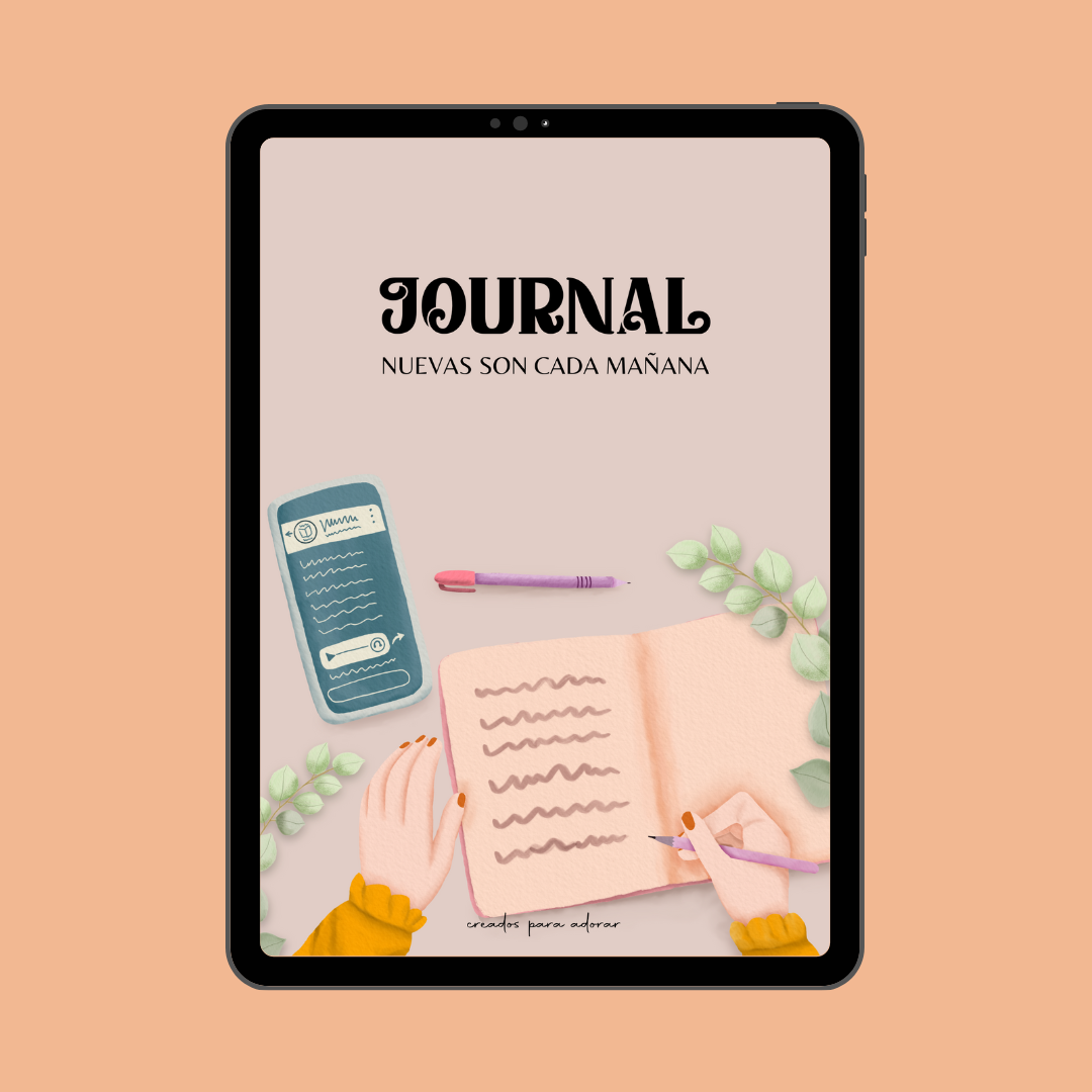 Libreta journal digital "Nuevas son cada mañana"