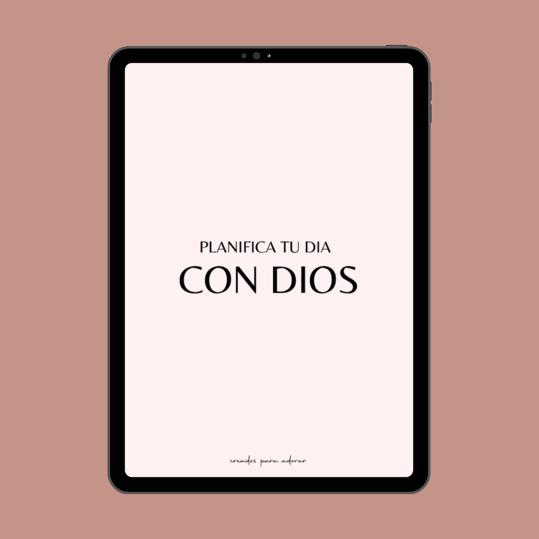 Planner diario con versiculo biblico