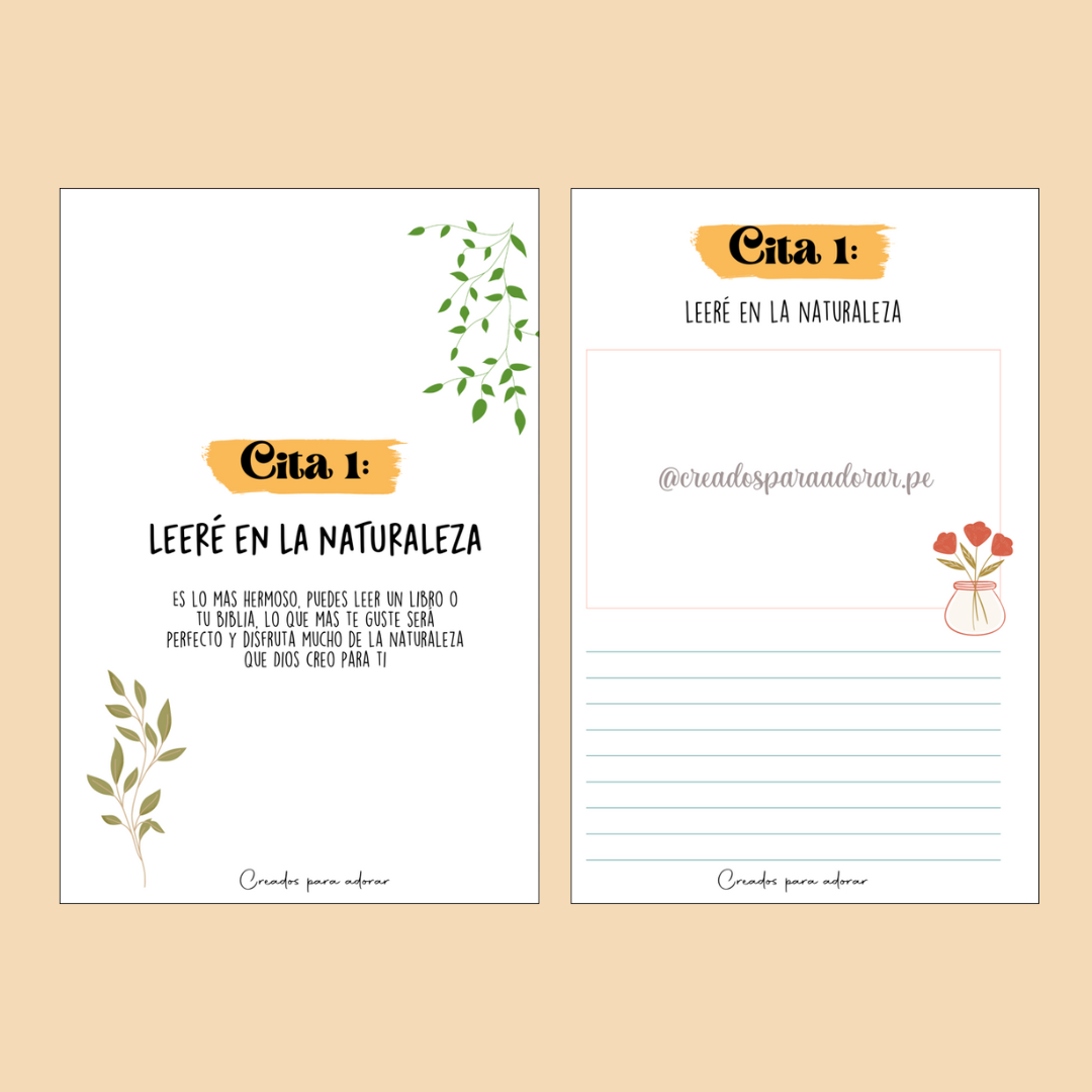 Libreta digital "52 citas con mi creador"